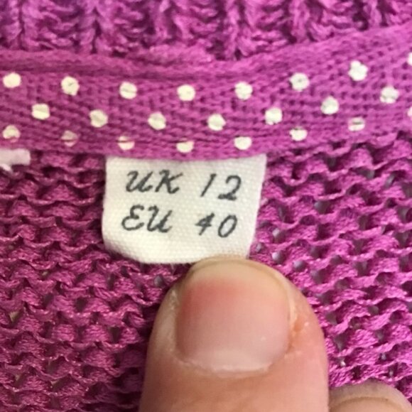 White Stuff Pink Linen Blend Cardigan Size L - Picture 7 of 7